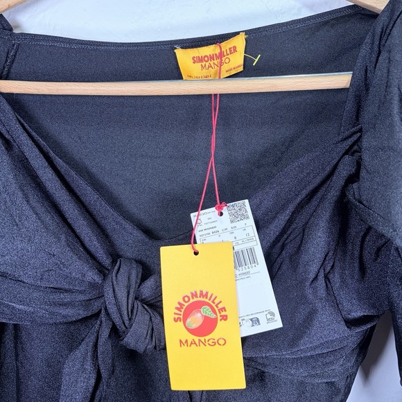 NWT Simon Miller x Mango Mini Dress SZ 8 Fairy Core Goth Whimsical Dark Feminine - Picture 2 of 9